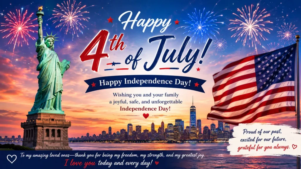 America Independence Day Greetings for Loved Ones