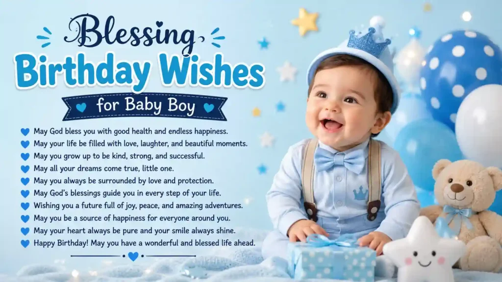 Blessing Birthday Wishes for Baby Boy