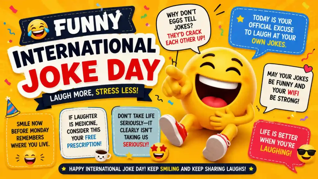 Funny International Joke Day Wishes