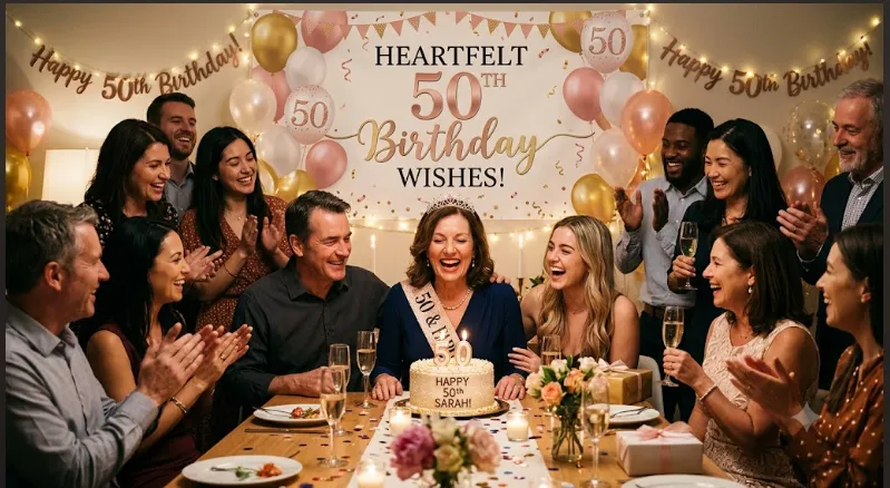 Heartfelt 50th Birthday Wishes