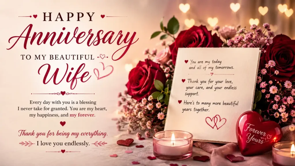 Heartfelt Anniversary Wishes for Wife