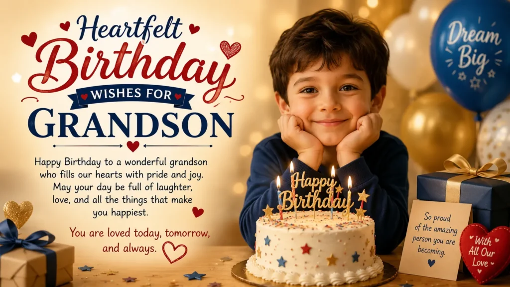 Heartfelt Birthday Wishes for Grandson