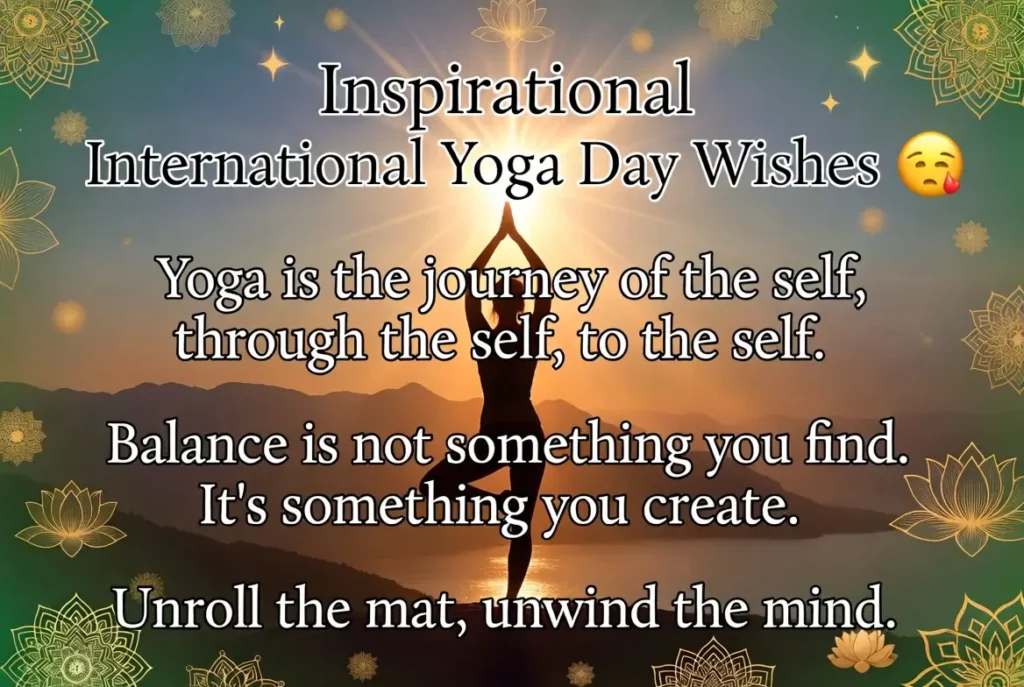 Inspirational International Yoga Day Wishes