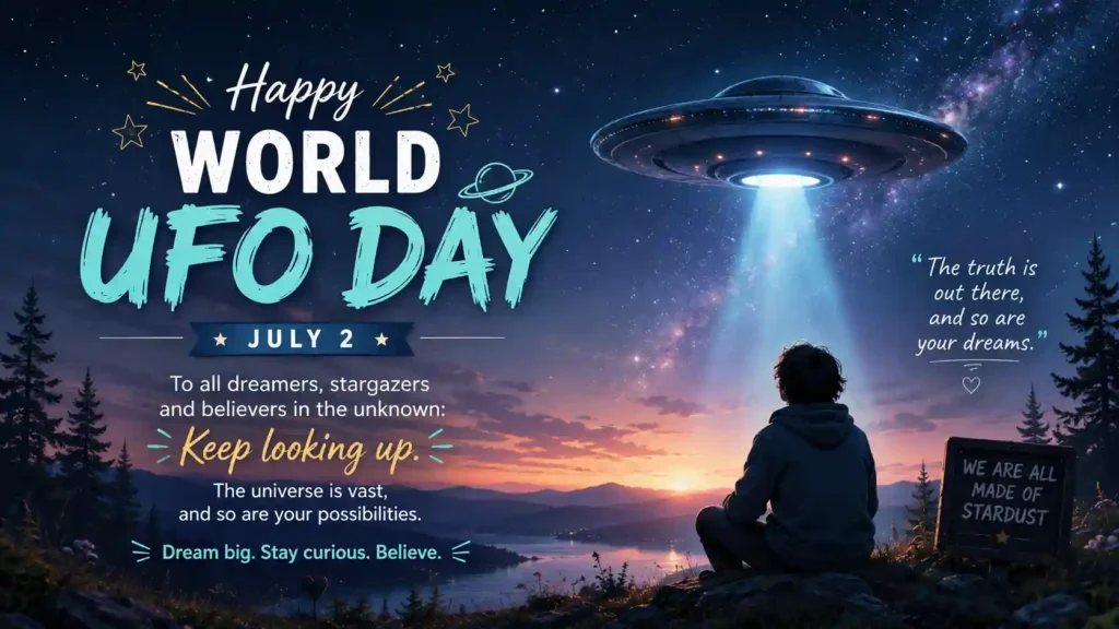 Inspirational World UFO Day Wishes for Dreamers