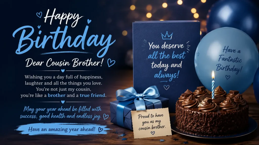 Loving Birthday Wishes for Cousin Brother