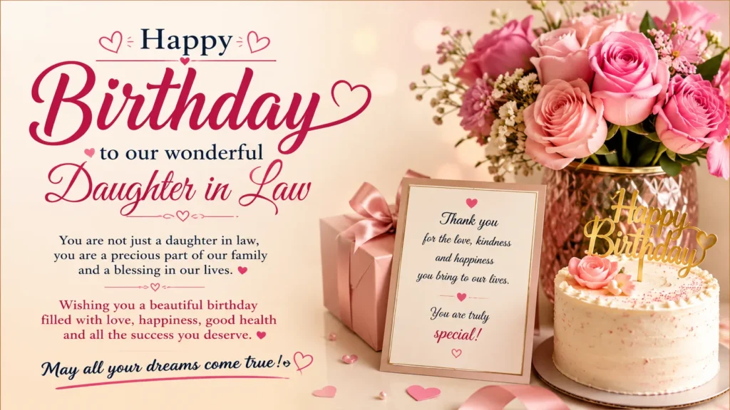 Loving Birthday Wishes for Daughter in Law