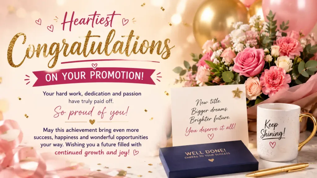 Promotion Wishes for Loved Ones