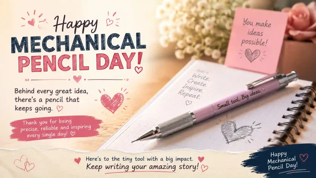Heartfelt Mechanical Pencil Day Wishes
