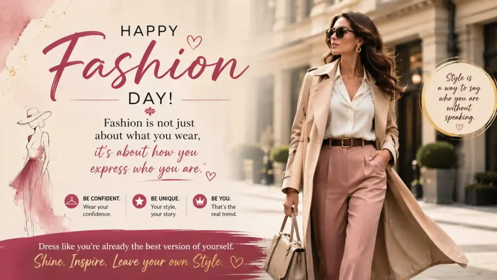 Inspirational Fashion Day Wishes