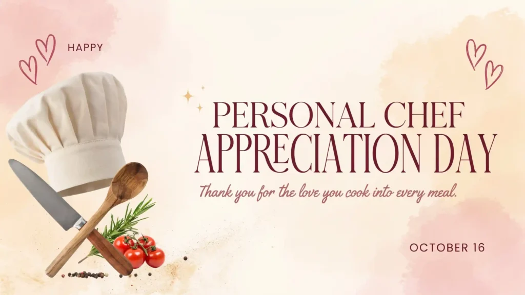 Appreciation Personal Chef Day Wishes