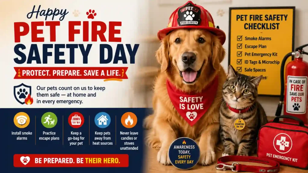  Awareness-Driven Pet Fire Safety Day Wishes
