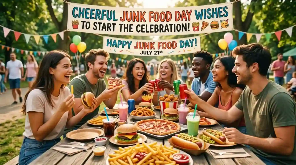Cheerful Junk Food Day Wishes to Start the Celebration