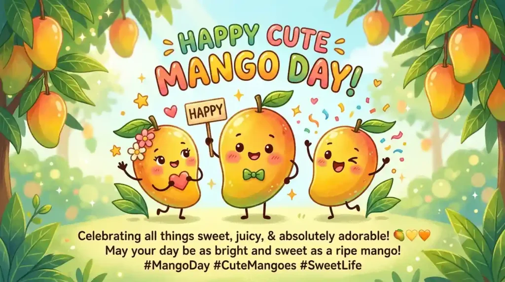 Cute Mango Day Status for WhatsApp