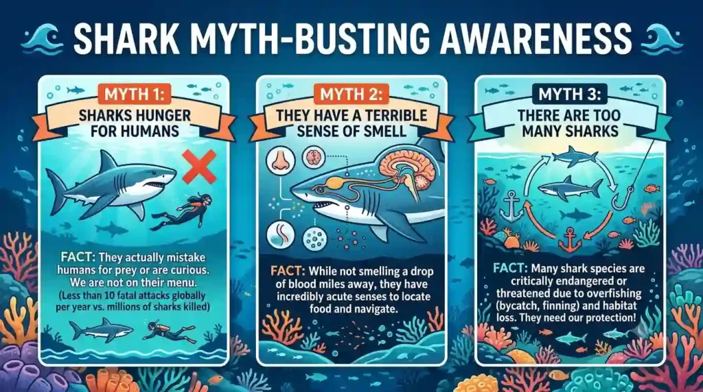  Educational Shark Awareness Messages 