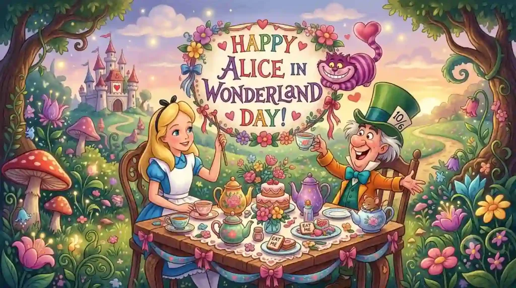 Heartfelt Alice in Wonderland Day Wishes
