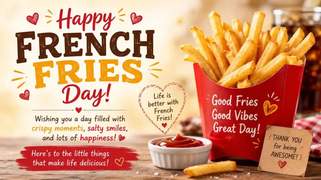 Heartfelt French Fries Day Wishes
