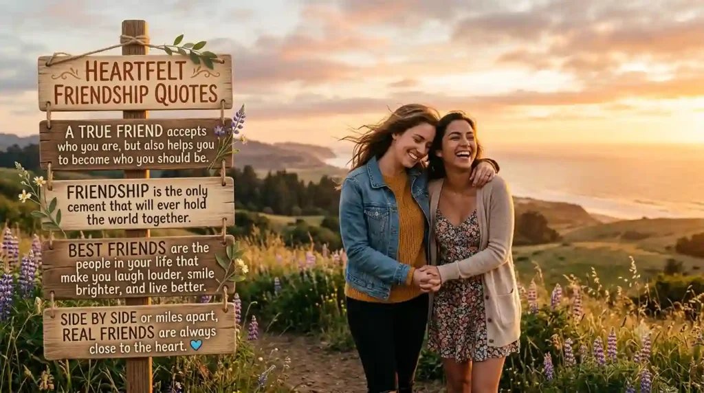 π Inspirational Friendship Quotes
Heartfelt Friendship Quotes