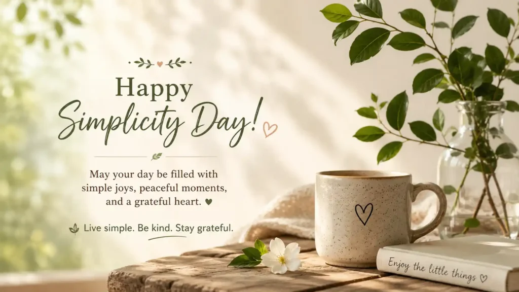 Heartfelt Simplicity Day Wishes