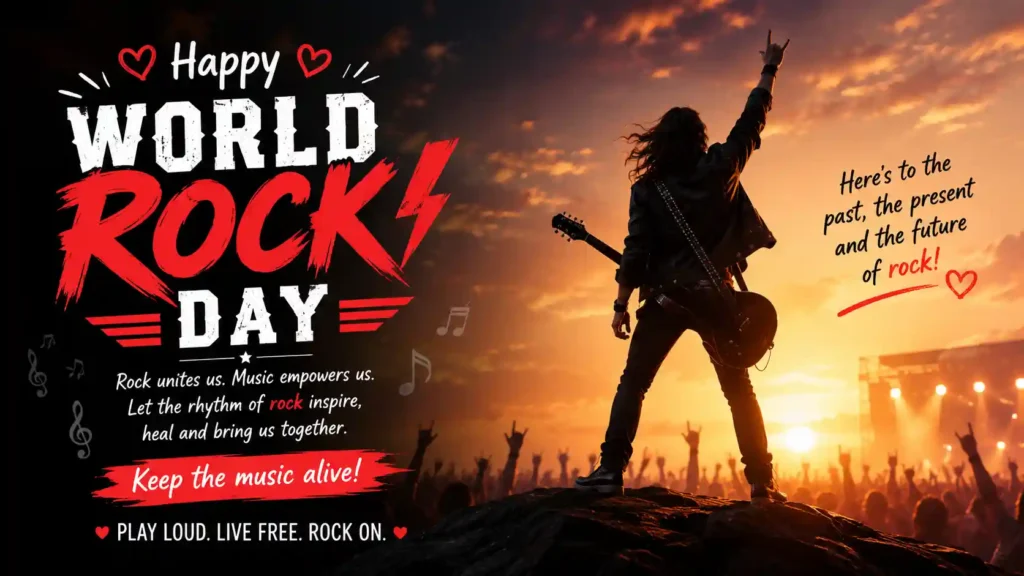  Heartfelt World Rock Day Wishes