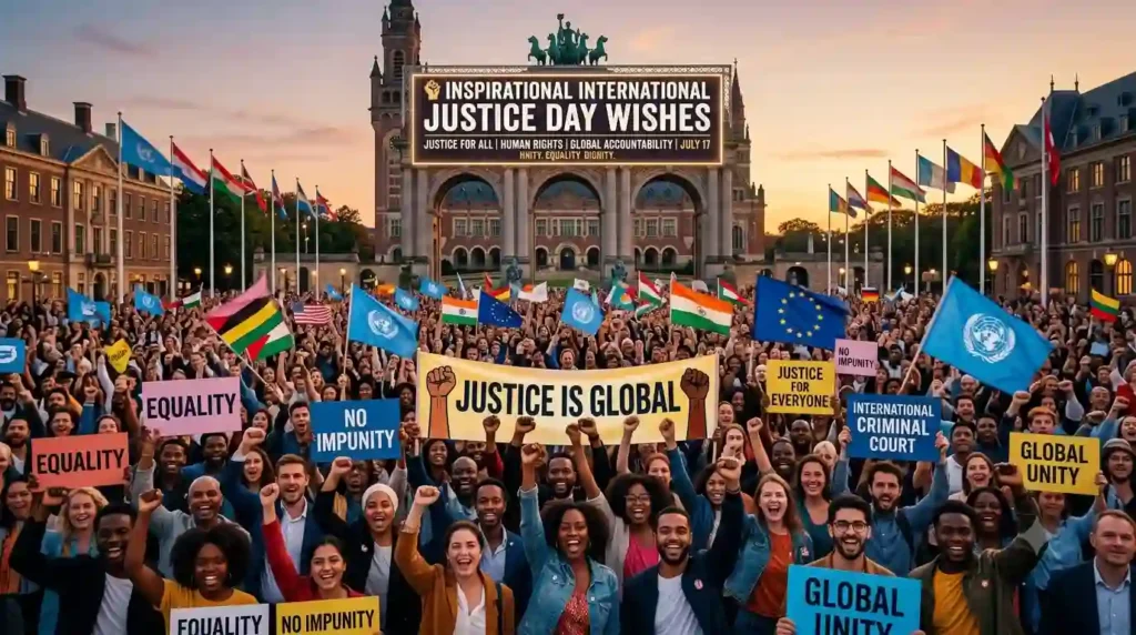 Inspirational International Justice Day Wishes