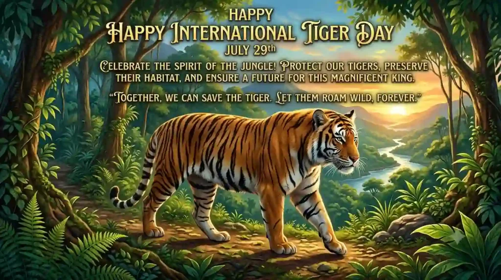 Inspirational International Tiger Day Wishes