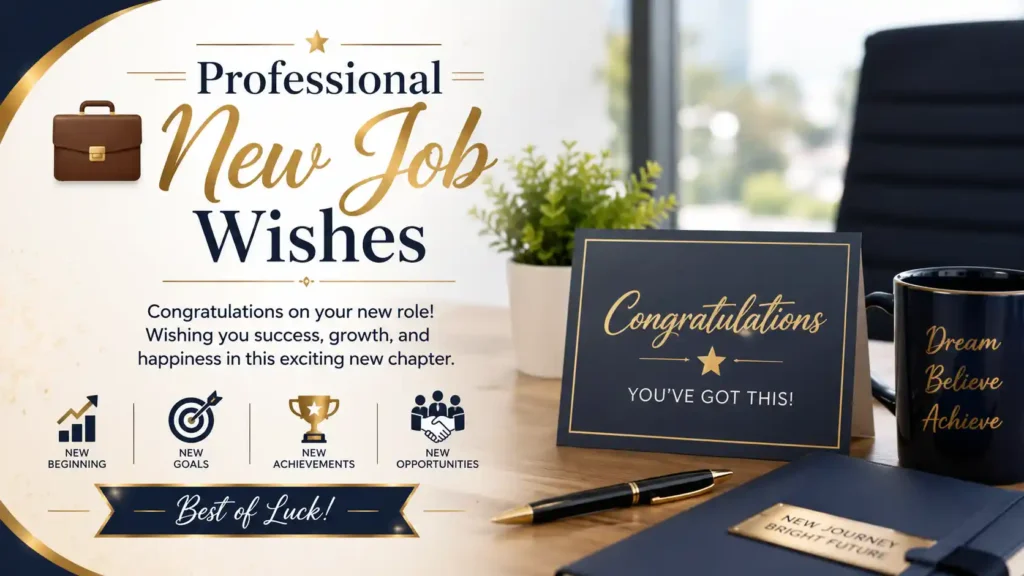 Professional New Job Wishes