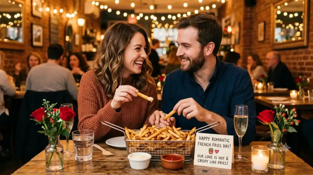 Romantic French Fries Day Wishes