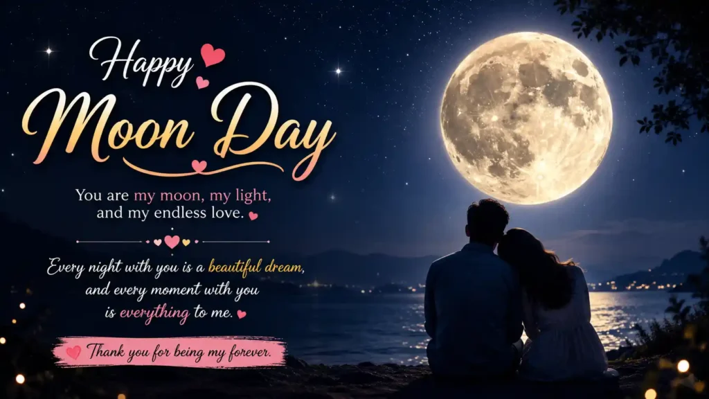 Romantic Moon Day Wishes