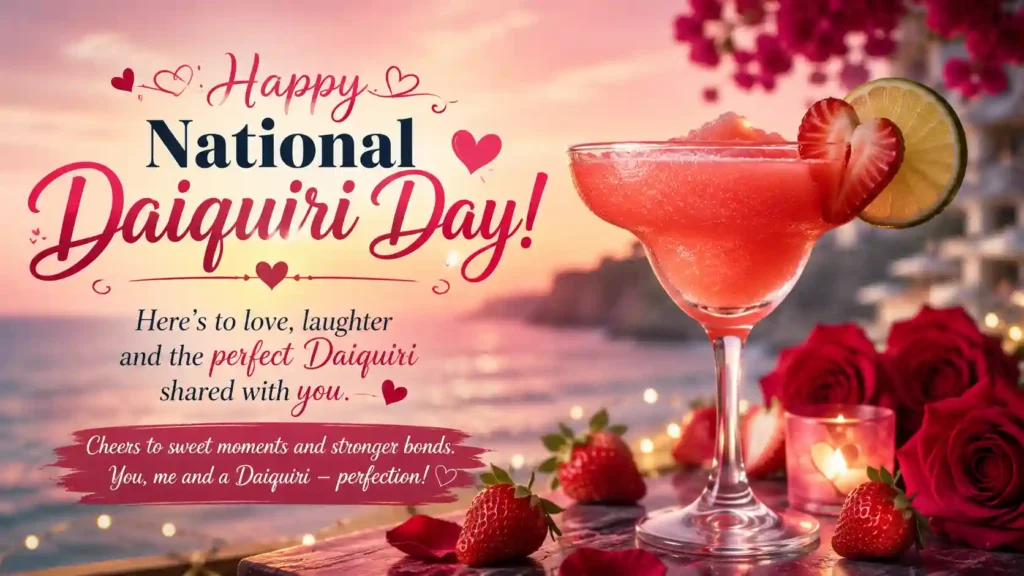 Romantic National Daiquiri Day Wishes
