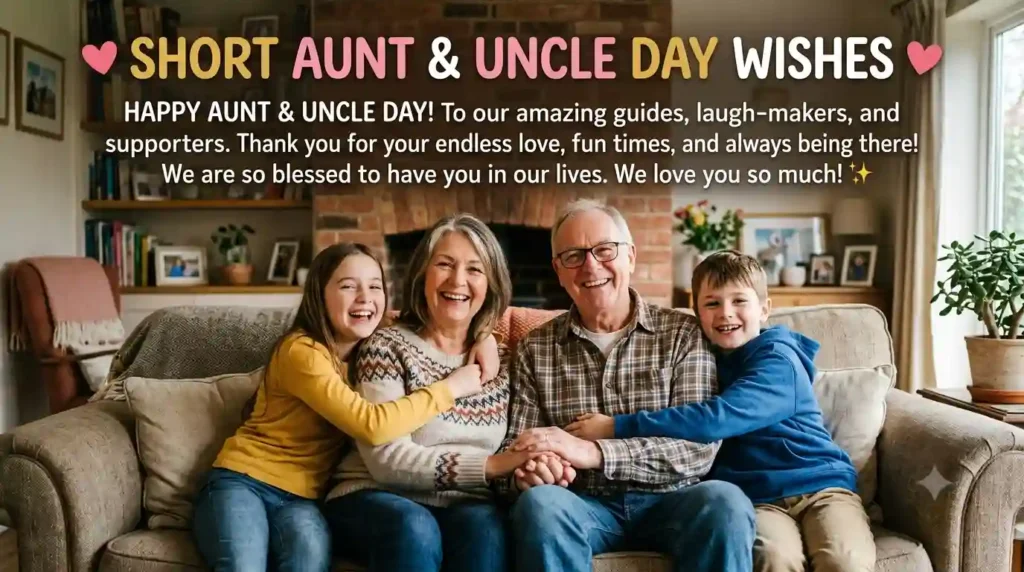 Short Aunt and Uncle Day Wishes