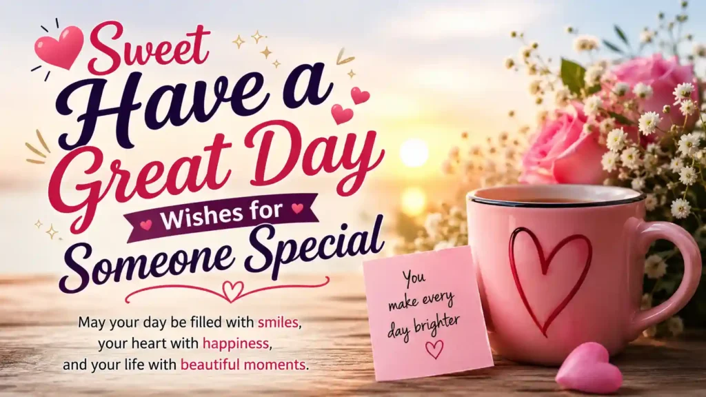 Sweet Have a Great Day Wishes for Someone Special