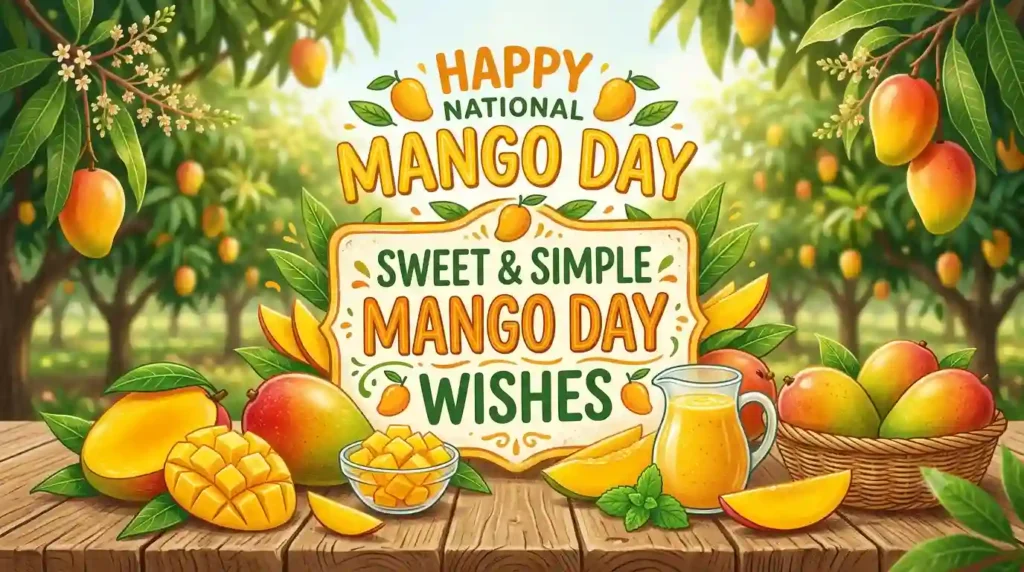 Sweet & Simple Mango Day Wishes