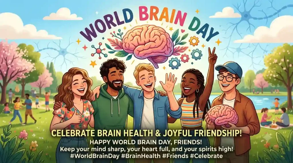 World Brain Day Greetings for Friends