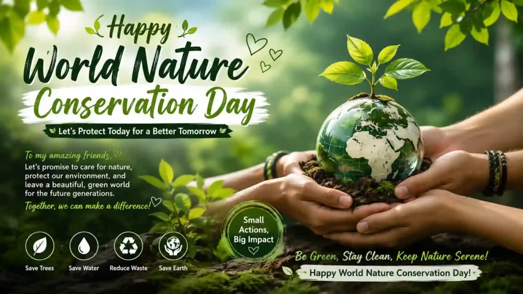 World Nature Conservation Day Wishes for Friends