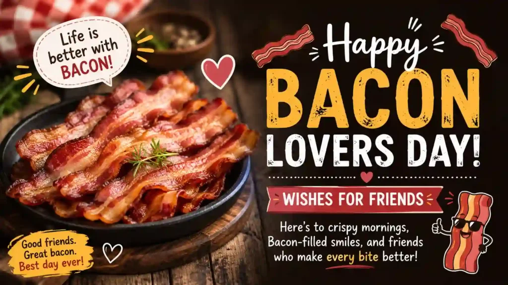 Bacon Lovers Day Wishes For Friends