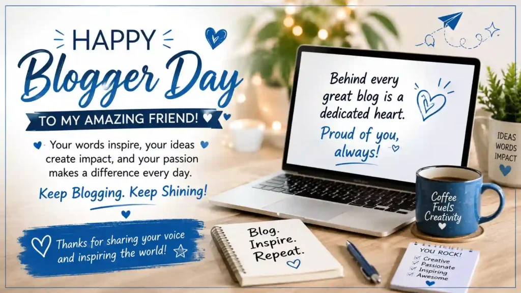 Blogger Day Wishes for Friends