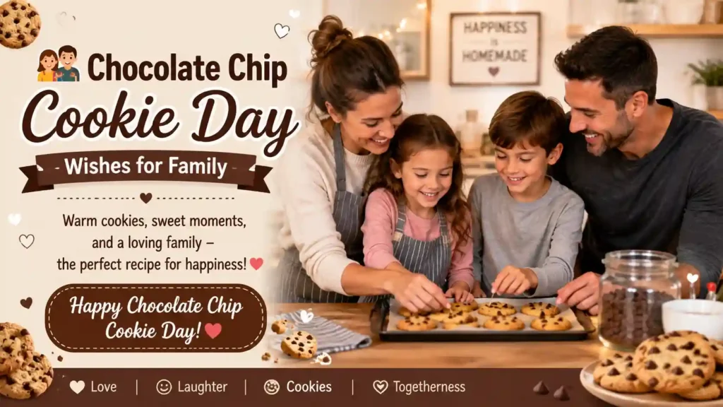 Chocolate Chip Cookie Day Wishes for Family