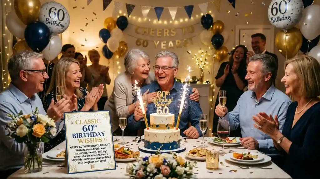 Classic 60th Birthday Wishes