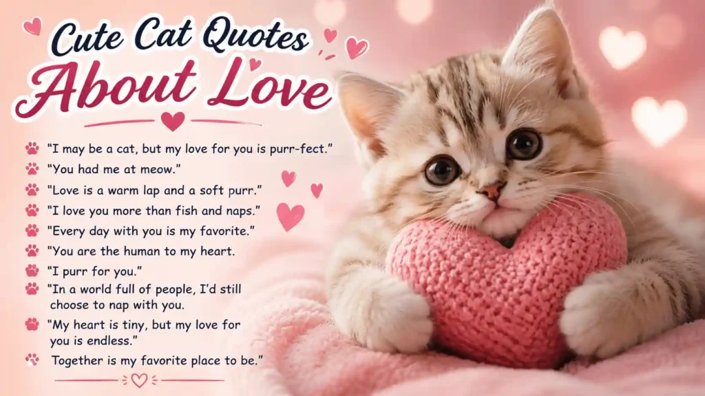 Cute Cat Quotes About Love