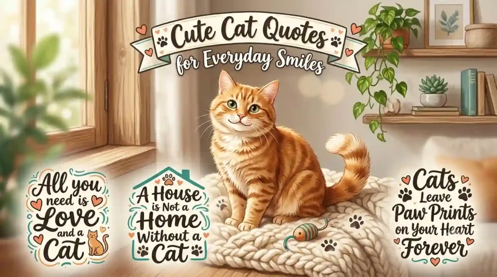 Cute Cat Quotes for Everyday Smiles