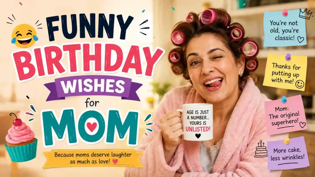 Funny Birthday Wishes for Mom