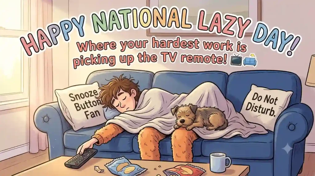 Funny National Lazy Day Wishes