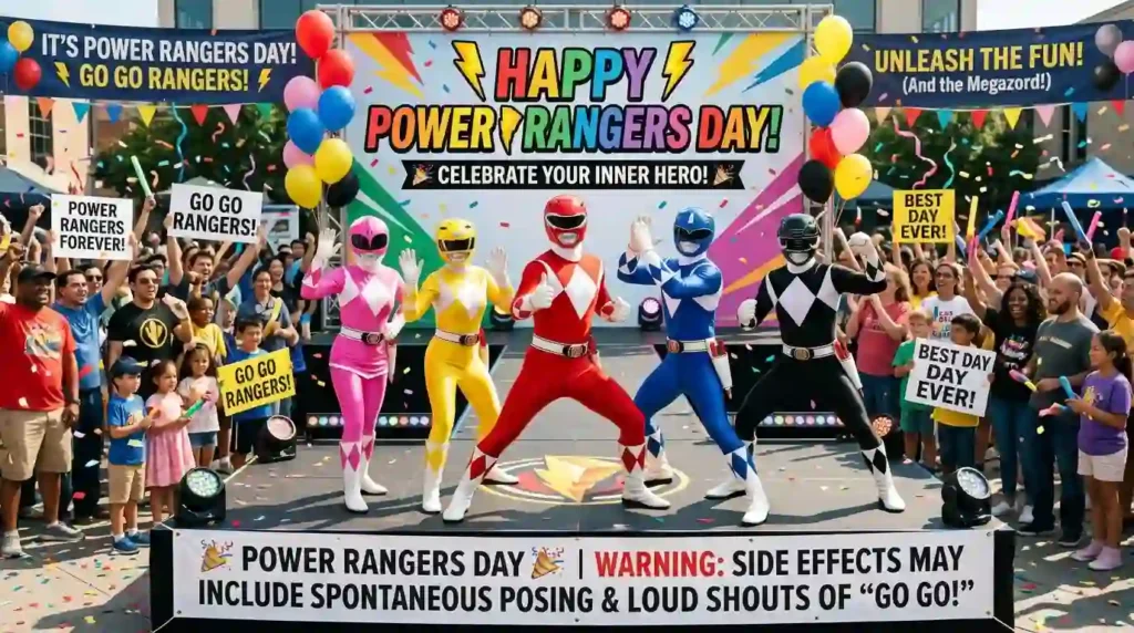 Funny Power Rangers Day Wishes