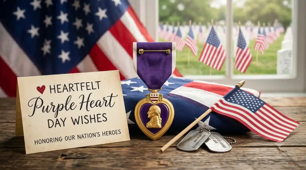 πΊπΈ Heartfelt Purple Heart Day Wishes