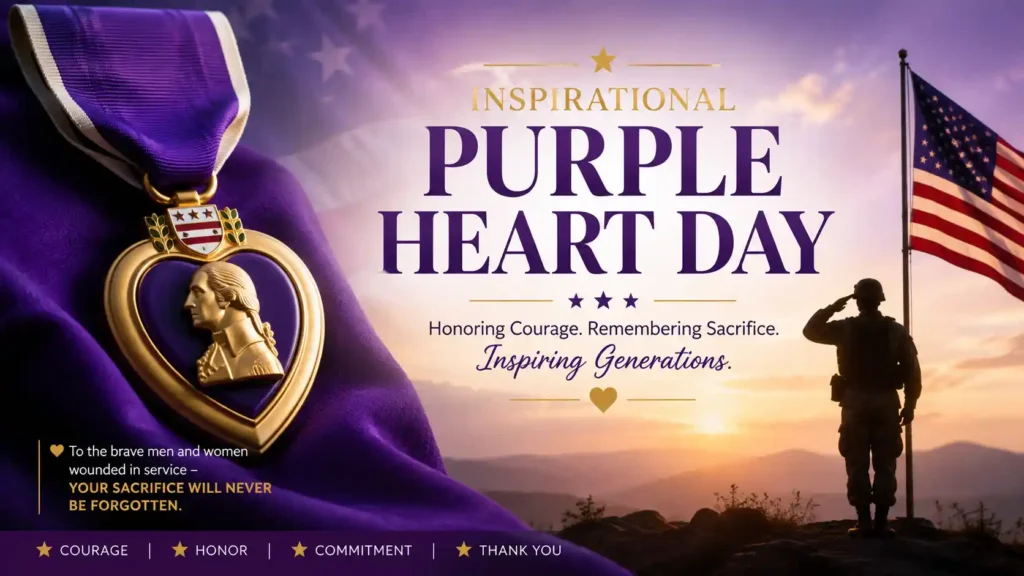 Inspirational Purple Heart Day Wishes