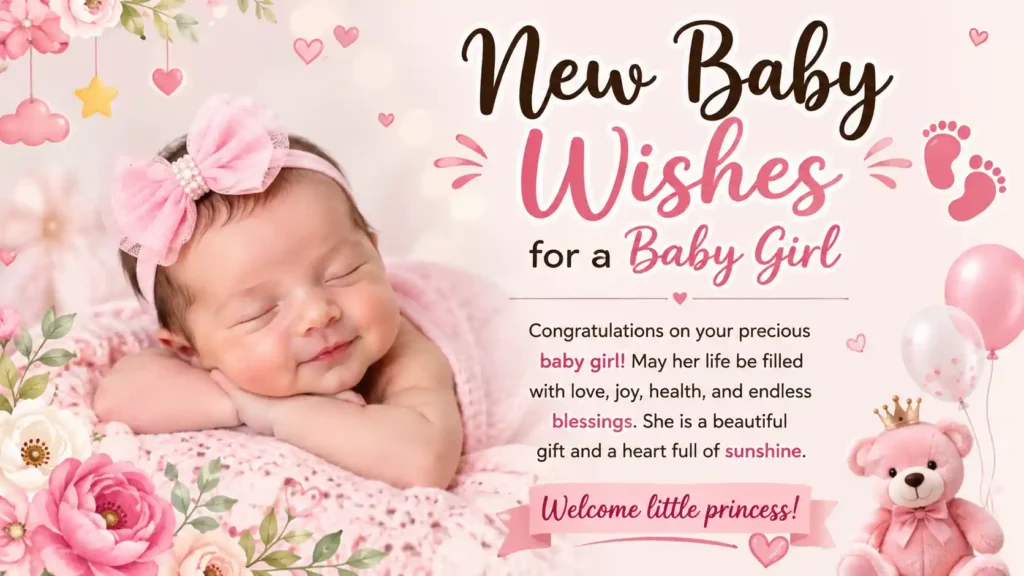 New Baby Wishes for a Baby Girl
