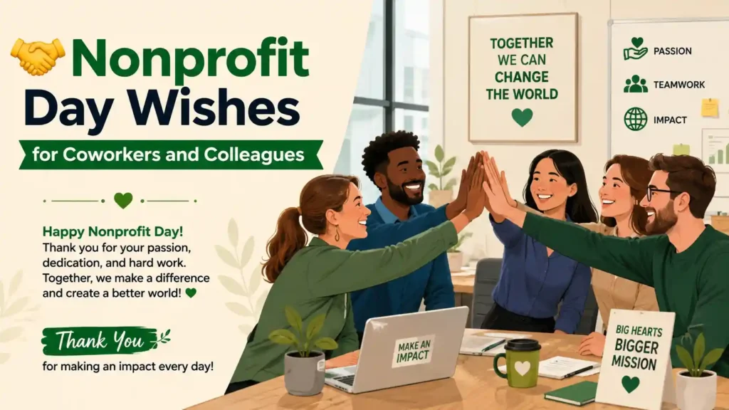 Nonprofit Day Wishes for Coworkers and Colleagues