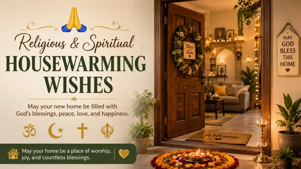 Religious & Spiritual Housewarming Wishes