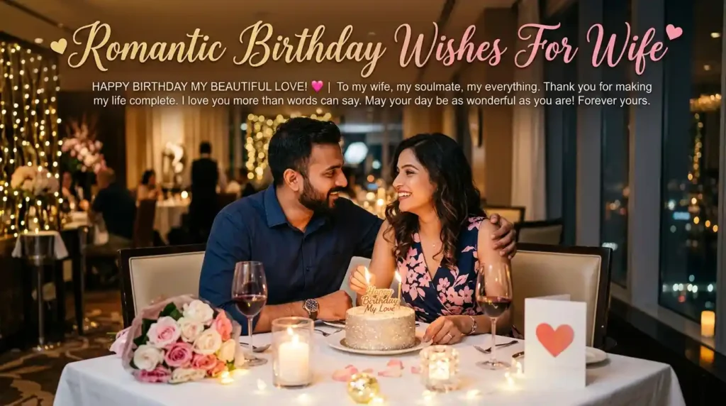 Romantic Birthday Wishes For Wife