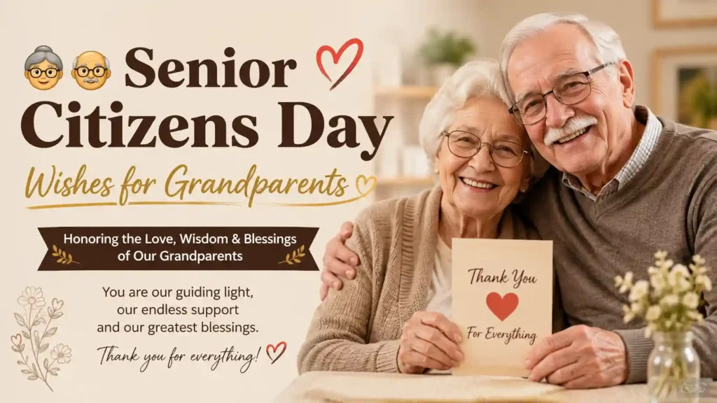 Senior Citizens Day Wishes for Grandparents